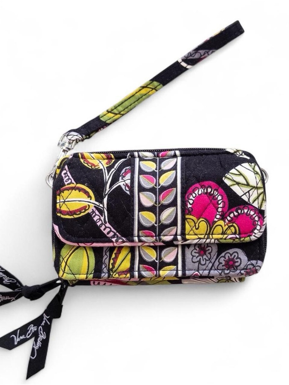 Vera Bradley Floral Zip Around Wristlet Wallet Organizer
